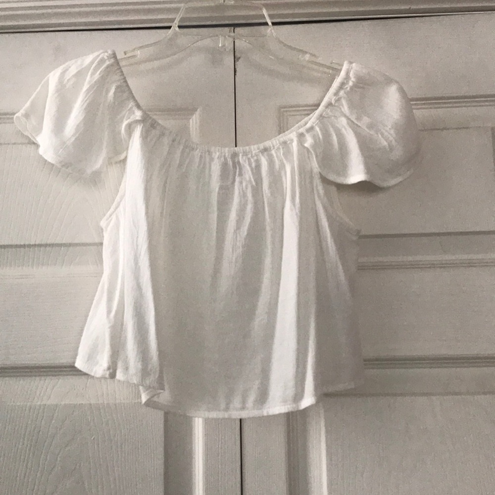 Cropped- off the shoulder top